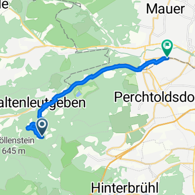 Seewiese 334, Kaltenleutgeben nach Ketzergasse 389, Perchtoldsdorf