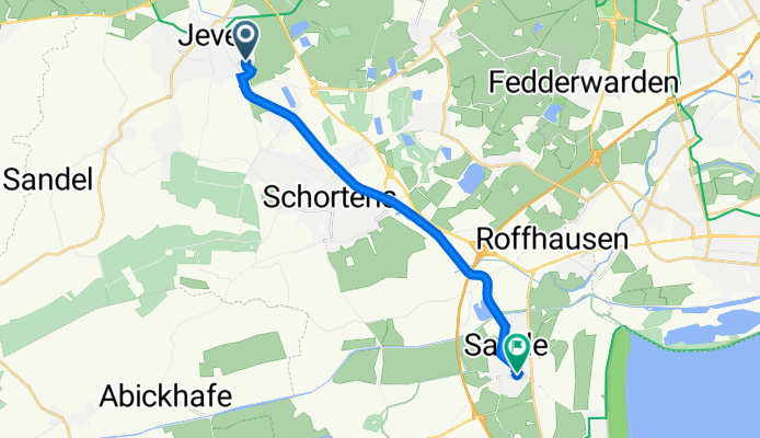 Ludwig-Meinardus-Straße 23, Jever nach Posener Straße 22, Sande