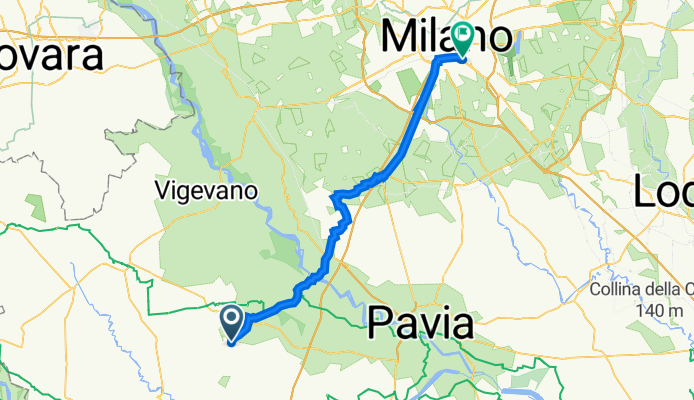 Via Dante Alighieri 25, Alagna to Via Sannio 20, Milano