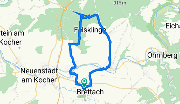 Kernerstraße 1, Langenbrettach nach Kernerstraße 1/1, Langenbrettach