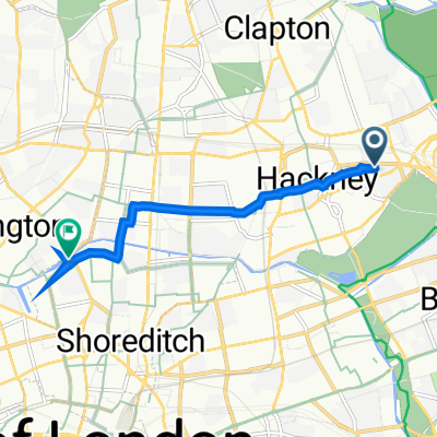 32–34 Hartlake Road, London to 213 New North Road, London