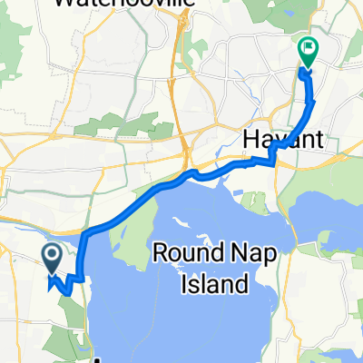 Merlin Park, Airport Service Road, Portsmouth to 10 Redwood Grove, Havant