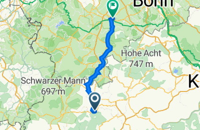 Route in der Bikemap App öffnen