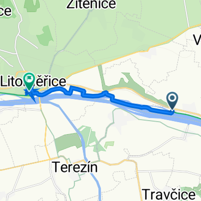 Silnice 261, Křešice nach Máchova 177/5, Litoměřice