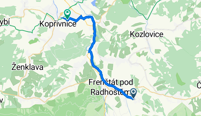 Planiska, Frenštát pod Radhoštěm do Panská 7, Kopřivnice