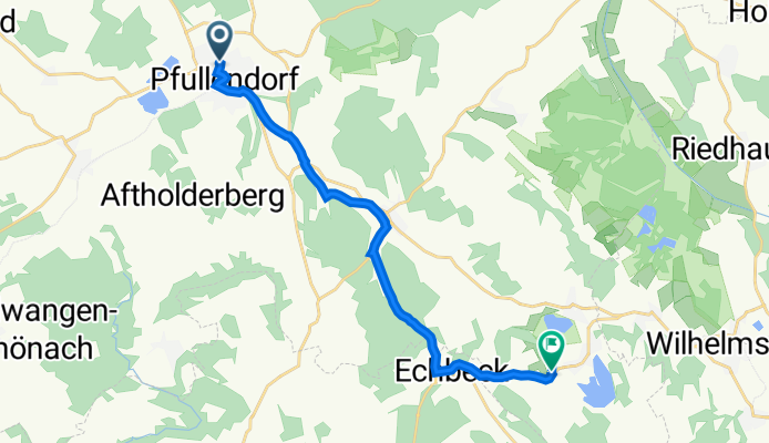 Ochsensteige 34, Пфуллендорф до Gewerbestraße 58, Иллмензе