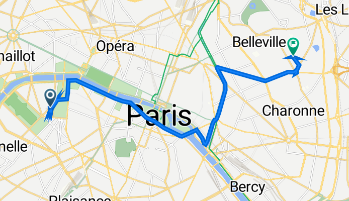 13 bis Avenue de la Motte-Picquet, Paris à 30 Rue de la Chine, Paris
