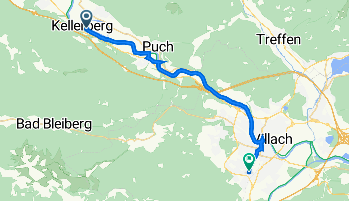 Leitenweg 6, Weißenstein nach Warmbader Allee 38, Villach
