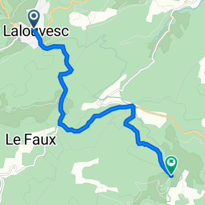 25–33 Rue des Cévennes, Lalouvesc naar 4000–4512 Route du Colonel du Marchand, Pailharès