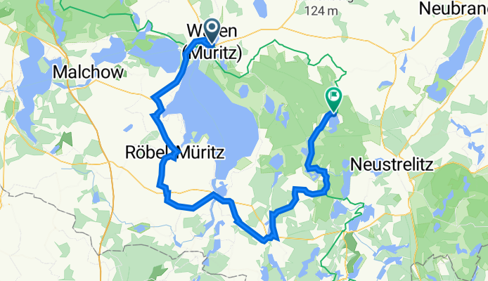 Kietzstraße 14, Waren (Müritz) nach Kratzeburg, Kratzeburg