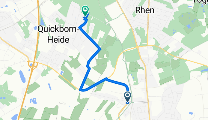 Lawaetzstraße 4, Norderstedt nach Ernst-Barlach-Weg 2, Quickborn