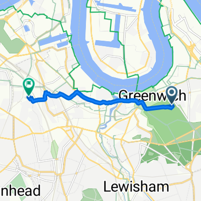 Cross Ave, London to 4 Hind House, Myers Lane, London