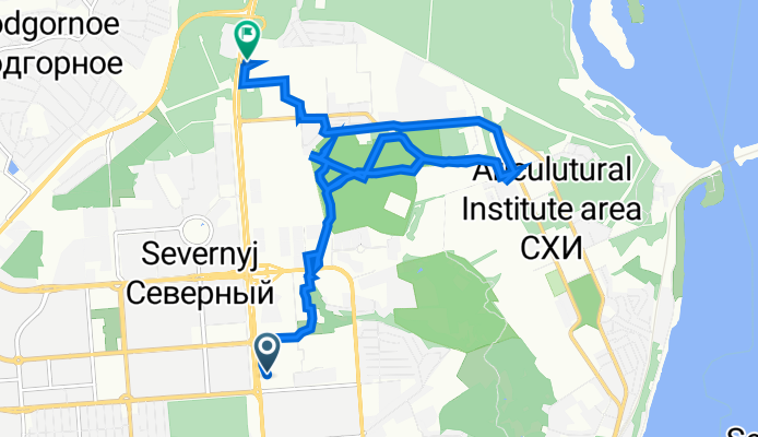 От улица Хользунова 50, Воронеж до Московский проспект 142 корпус 1, Воронеж