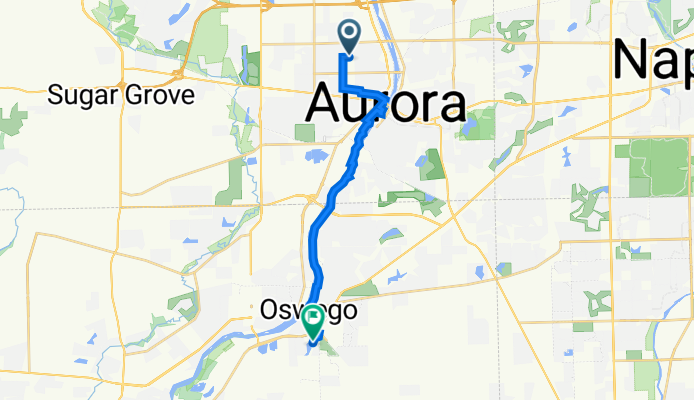 704 Robert St, Aurora to 525 Lakeview Dr, Oswego