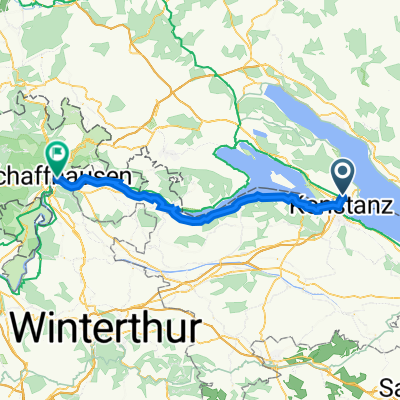 Steinstraße 19, Konstanz nach Untergries 4, Schaffhausen