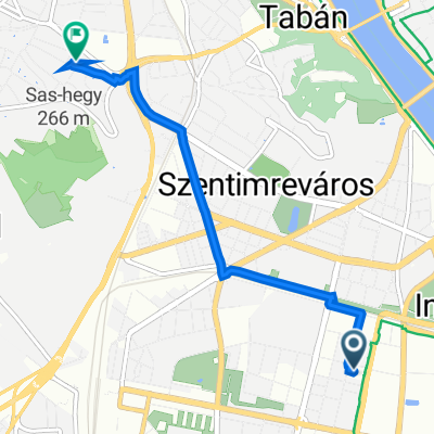 Hauszmann Alajos utca 5., Budapest to Fürj utca 15B., Budapest