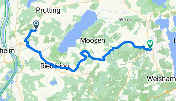 Högeringer Straße 50, Stephanskirchen nach Lujo-Brentano-Straße 1-3, Prien am Chiemsee