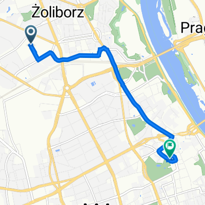A German 12, Warsaw to pl Marsz Józefa Piłsudskiego 2, Warsaw