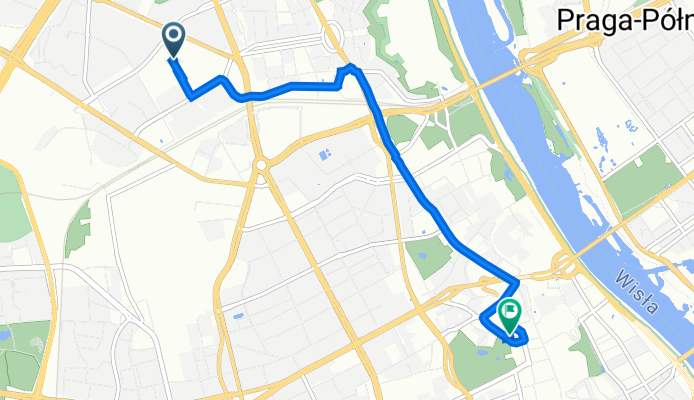 A German 12, Warsaw to pl Marsz Józefa Piłsudskiego 2, Warsaw