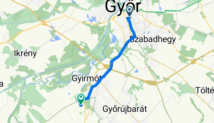 Attila utcai 15, Győr - Névtelen út, Győr