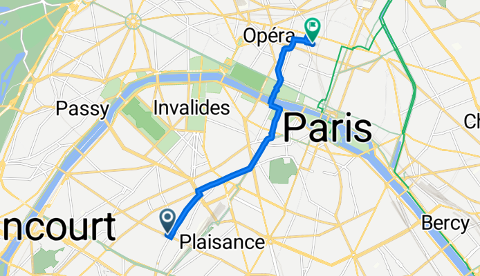 15 Rue de Vouillé, Paris à 36 Rue des Jeûneurs, Paris