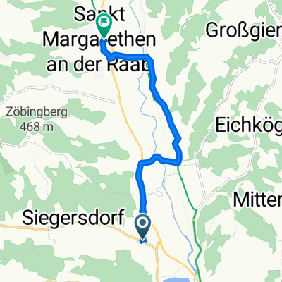 Studenzen 16, Kirchberg an der Raab nach St Margarethen an der Raab 168, St. Margarethen an der Raab