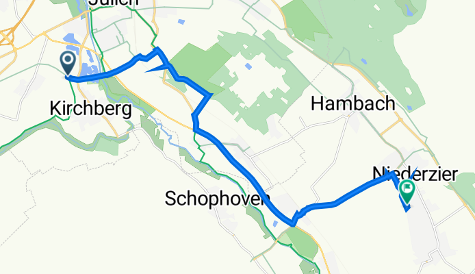 Kastanienbusch, Jülich nach Auestraße 37, Niederzier