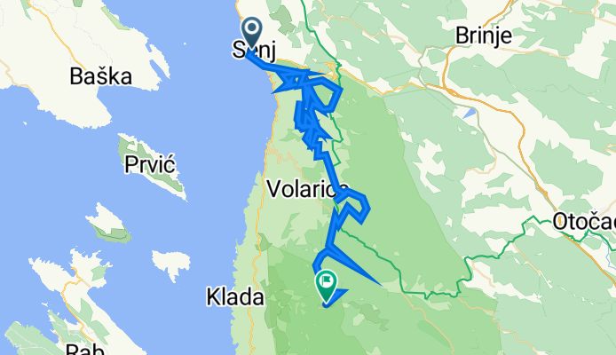 Obala doktor Franje Tuđmana 5, Senj to Neimenovana cesta, Donja Klada