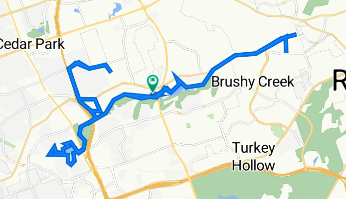 2310 Brushy Creek Rd, Cedar Park to 2310 Brushy Creek Rd, Cedar Park