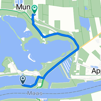 Route nach Munseweg 12, Appeltern