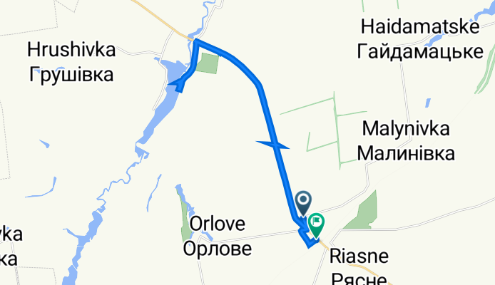 Route to Т0420, Святовасилівка