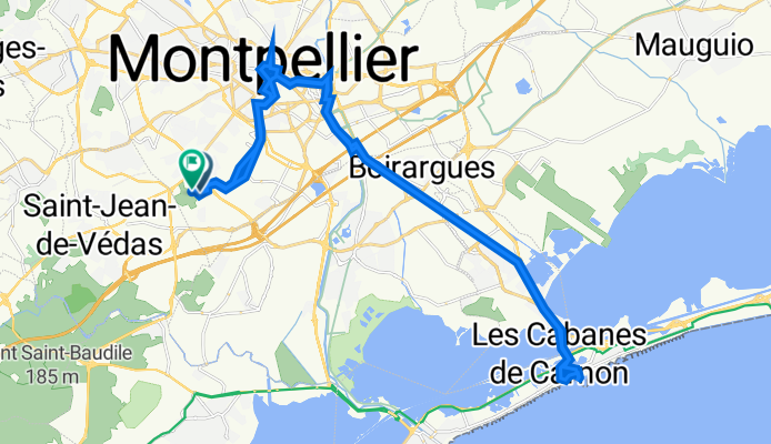 De Rambla des Calissons 200, Montpellier à Avenue des Bergamotes 70, Montpellier