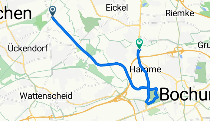 Hinter Behmers Hof 45, Gelsenkirchen nach Dorstener Straße 300, Bochum