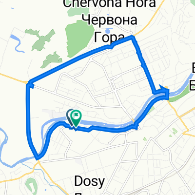 От улица Ивана Паркания 3, Мукачево до улица Ивана Паркания 4, Мукачево