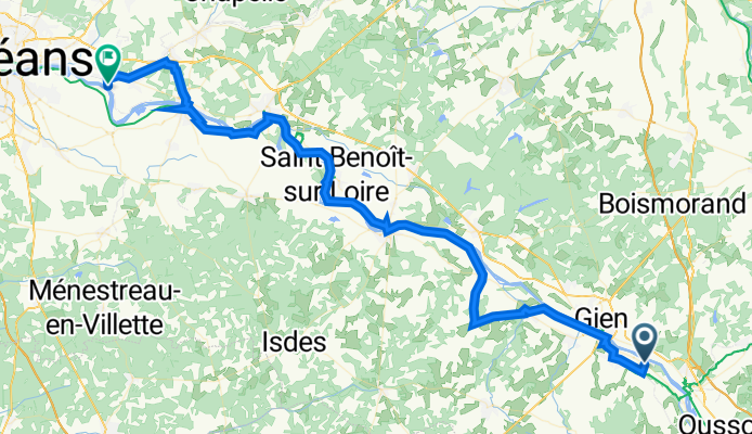 E 27: D52, Saint-Brisson-sur-Loire nach Chemin du Port 35, Chécy