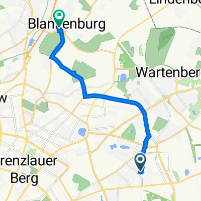 Genslerstraße 18, Berlin to Bahnhofstraße 32A, Berlin