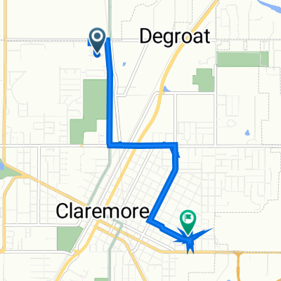 2840 Lariat Ln, Claremore to 304 N Lavira Ave, Claremore