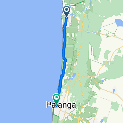 От Jūros gatvė 13, Palanga до Palanga