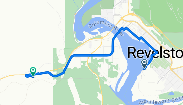 1021β1027 Centennial Park Dr, Revelstoke to 3001β3095 Trans Canada Highway 1, Columbia Shuswap