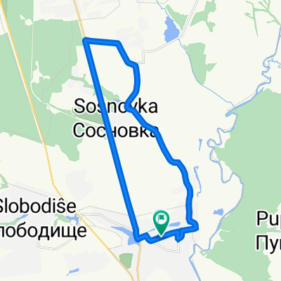 От Брянская улица 11, Любохна до Брянская улица 10, Любохна