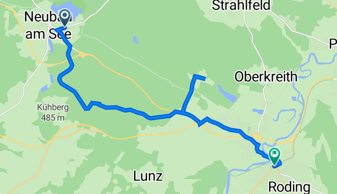 Schwärzenbergstraße 11, Roding nach Regensburger Straße 4, Roding