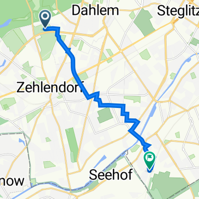 Hochsitzweg 107, Berlin nach Westfalenring 3A, Berlin