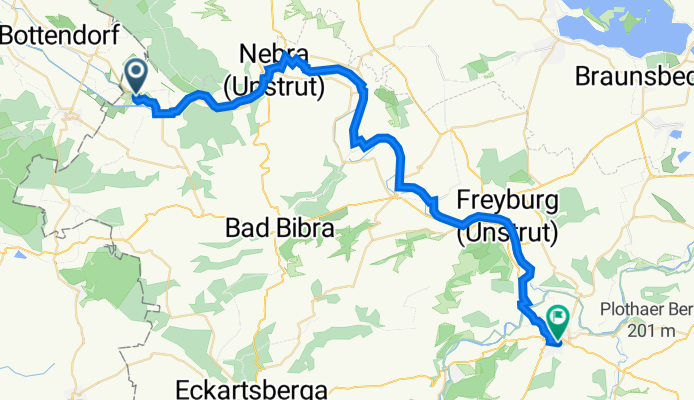 L214, Kaiserpfalz nach Friedensstraße 1, Naumburg (Saale)