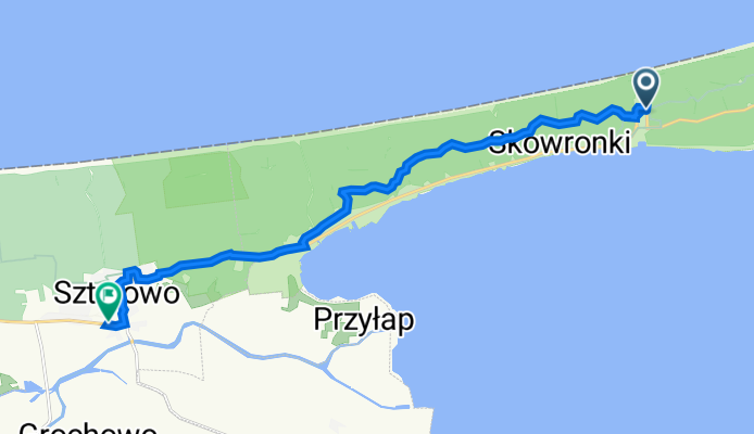 Kąty Rybackie do Turystyczna, Sztutowo