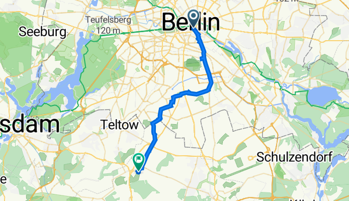 Breite Straße 2–32, Berlin nach Rinus Van Galen Straße 12A, Großbeeren