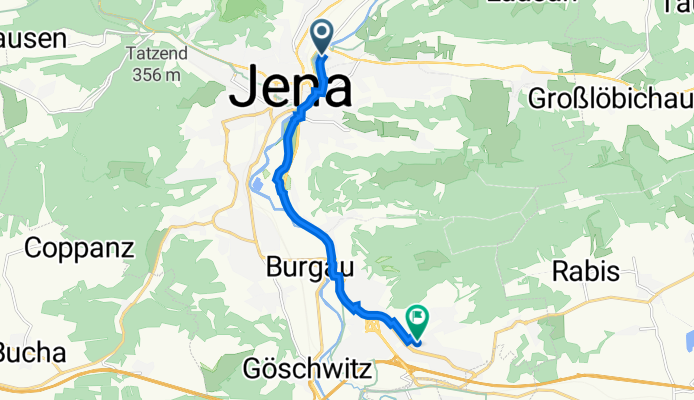 McDonalds-Haus von Jena aus