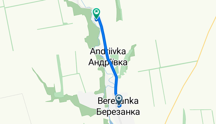 Степная улица, Березанка до Шевченко улица, Попельное