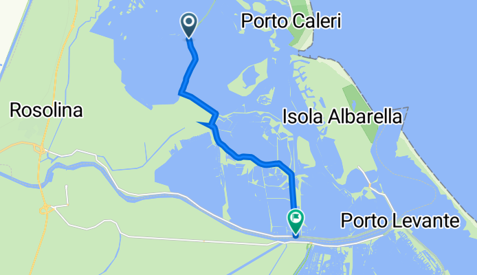 Via delle Valli 1–2, Rosolina nach Via delle Valli 8, Rosolina