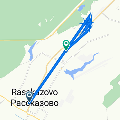 От улица Пушкина 51, Рассказово до Пролетарская улица 122, Рассказово