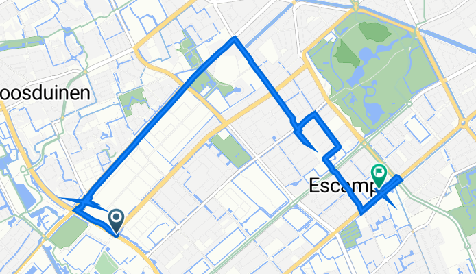 Lozerlaan, Den Haag to Erasmusweg 1169D, Den Haag
